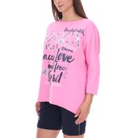 Sweat-shirt oversize à col rond SOCCX by Carina pour femme - Pull du quotidien en bleu, blanc ou rose