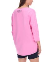 Sweat-shirt oversize à col rond SOCCX by Carina pour femme - Pull du quotidien en bleu, blanc ou rose