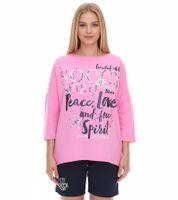 Sweat-shirt oversize à col rond SOCCX by Carina pour femme - Pull du quotidien en bleu, blanc ou rose