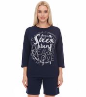 Sweat-shirt oversize à col rond SOCCX by Carina pour femme - Pull du quotidien en bleu, blanc ou rose