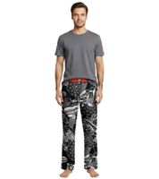 RE:COVERED X STAR WARS Pyjama-Hose Herren Schlafanzug-Hose mit verschiedenen Prints Loungepants in Schwarz/Gelb oder Schwarz/Weiß
