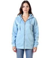 Felpa con cappuccio da donna ZEGY, felpa con cappuccio in cotone con zip 1083 in rosa, viola, blu navy, azzurro, bianco o verde menta