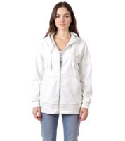 Felpa con cappuccio da donna ZEGY, felpa con cappuccio in cotone con zip 1083 in rosa, viola, blu navy, azzurro, bianco o verde menta