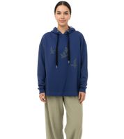 ZEGY Damen Hoodie Kapuzen-Pullover mit Vögel-Verzierungen Baumwoll-Pullover Sweater 1074 in Blau, Navy, Lila, Helllila