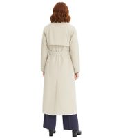 stilvoller Damen Mantel im Trenchcoat-Stil mit Reverskragen Business-Jacke in Khaki, Beige oder Rot