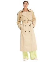 stilvoller Damen Mantel im Trenchcoat-Stil mit Reverskragen Business-Jacke in Khaki, Beige oder Rot