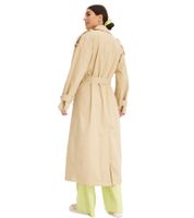 stilvoller Damen Mantel im Trenchcoat-Stil mit Reverskragen Business-Jacke in Khaki, Beige oder Rot