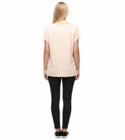 RE:COVERED X STAR WARS Damen T-Shirt mit Schriftzug Baumwoll-Shirt Rundhals-Shirt Boyfriend-Cut in Rosa oder Ecru-Weiß