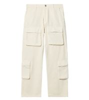 Stylish men's cargo jeans with multiple pockets, casual trousers in ecru, white/beige with 4 or 2 cargo pockets