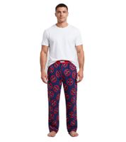 Pantalon de pyjama homme RE:COVERED X MARVEL Deadpool Icon Repeat - Imprimé Deadpool - PCMARV504 Bleu marine/rouge
