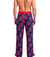 Pantalon de pyjama homme RE:COVERED X MARVEL Deadpool Icon Repeat - Imprimé Deadpool - PCMARV504 Bleu marine/rouge