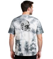 RE:COVERED X NFL Las Vegas Raiders - Camiseta de algodón con logo estampado para hombre, cuello redondo, disponible en gris/blanco o gris.