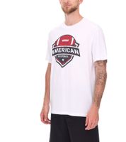 Pack de 2 camisetas básicas de algodón U.S. SPORT AMERICA para hombre, con cuello redondo y manga corta, en azul/negro, negro/blanco o azul/blanco