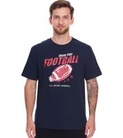 Pack de 2 camisetas básicas de algodón U.S. SPORT AMERICA para hombre, con cuello redondo y manga corta, en azul/negro, negro/blanco o azul/blanco