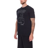 Pack de 2 camisetas básicas de algodón U.S. SPORT AMERICA para hombre, con cuello redondo y manga corta, en azul/negro, negro/blanco o azul/blanco