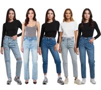 UNEFFECTED Women's Jeans in Various Styles Cotton Pants Denim Jeans Blue