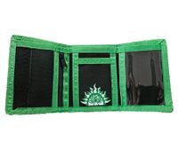 Sublime Stilvolle Band-Brieftasche mit Logo-Schriftzug Portemonnaie Schwarz/Grün