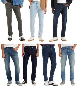 Jean 5 poches LEVI'S 512 pour homme, pantalon en denim de coton, 28833, gris ou bleu