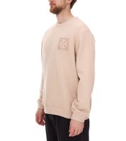 Pull homme STONES en coton, basique intemporel, manches longues, 400 g/m², gris foncé, noir ou beige