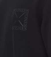 Pull homme STONES en coton, basique intemporel, manches longues, 400 g/m², gris foncé, noir ou beige