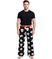 RE:COVERED X Disney Mickey Mouse Lounge Pants - Pijama de algodón con estampado Disney para hombre RCDIF210 Negro, Azul o Rojo