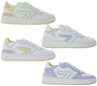 HUB Smash L31 Women's Terry-Lined Sneakers, Genuine Leather, Gym Shoes, W5008L31-L10 White
