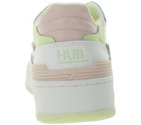 HUB Smash L31 Women's Terry-Lined Sneakers, Genuine Leather, Gym Shoes, W5008L31-L10 White