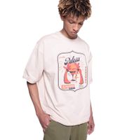 DWD Studioz Ipanema Men's Crew Neck T-Shirt with Large Front Print, 340 g/m², in Black or Beige