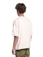 DWD Studioz Ipanema Men's Crew Neck T-Shirt with Large Front Print, 340 g/m², in Black or Beige