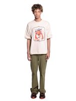 DWD Studioz Ipanema Men's Crew Neck T-Shirt with Large Front Print, 340 g/m², in Black or Beige