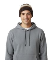 Trust Co Unisex Crochet Winter Hat, Soft Knit Hat with Stripes, Cotton Hat, Navy/White, Brown/White, Khaki/White, or Navy/Red