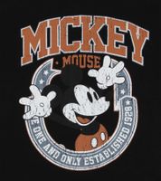 T-shirt homme RE:COVERED X Disney, différents styles et imprimés Mickey Mouse, col rond en coton, blanc, noir, violet et bleu