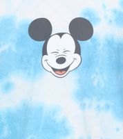 T-shirt homme RE:COVERED X Disney, différents styles et imprimés Mickey Mouse, col rond en coton, blanc, noir, violet et bleu
