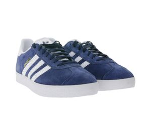 adidas Gazelle Herren Sneaker mit OrthoLite-Einlegesohle Low-Top Schuhe BB5478 Blau/Weiß