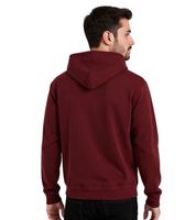 European League Of Football Blanko Baumwoll-Hoodie für Herren Kapuzen-Pullover mit Kängurutasche in Zinfandel-Rot oder Grau-Meliert