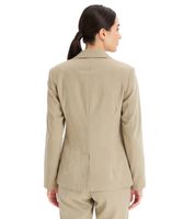Elegante blazer de noche para mujer, blazer de otoño, blazer de negocios, blazer de algodón en caqui o menta