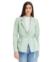 Elegante blazer de noche para mujer, blazer de otoño, blazer de negocios, blazer de algodón en caqui o menta