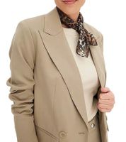 Elegante blazer de noche para mujer, blazer de otoño, blazer de negocios, blazer de algodón en caqui o menta