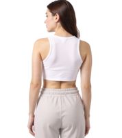 ZEGY Damen Crop-Top Tank-Top geripptes Baumwoll-Shirt ärmellos 1085 Schwarz oder Weiß