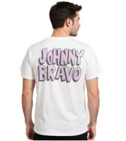 Camiseta RE:COVERED X Cartoon Network para hombre con estampado de cómic, cuello redondo de algodón, gris o blanca