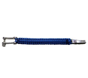 I-BRACE Paracord Armband Survival-Seil zum Armband geflochten aus reißfestem Parachute Cord 550 Cord IB-1040 Blau