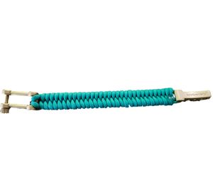 Pulsera de Paracord I-BRACE, pulsera trenzada de cuerda de supervivencia hecha de cuerda de paracaídas resistente al desgarro Turquesa