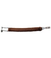 Bracelet I-BRACE en paracorde, corde de survie tressée en corde de parachute indéchirable 550 IB-1032 marron