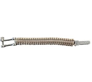 I-BRACE Paracord Armband Survival-Seil zum Armband geflochten aus reißfestem Parachute Beige