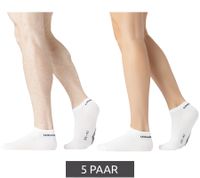 5 pares de calcetines deportivos Umbro para hombre y mujer, con certificación Oeko-Tex Standard 100 UMG/1/TC5/FX6, blancos