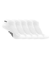 5 pares de calcetines deportivos Umbro para hombre y mujer, con certificación Oeko-Tex Standard 100 UMG/1/TC5/FX6, blancos