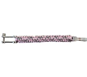 I-BRACE Paracord Armband Survival-Seil zum Armband geflochten aus reißfestem Parachute Rosa