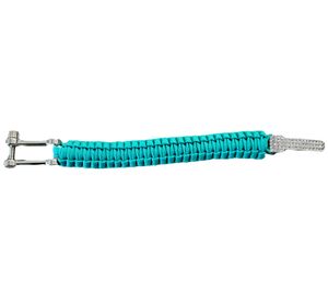 I-BRACE Paracord Armband Survival-Seil zum Armband geflochten aus reißfestem Parachute Cord 550Türkis