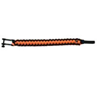 I-BRACE Paracord Armband Survival-Seil zum Armband geflochten aus reißfestem Parachute Schwarz/Orange