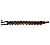 I-BRACE Paracord Armband Survival-Seil zum Armband geflochten aus reißfestem Parachute Schwarz/Orange